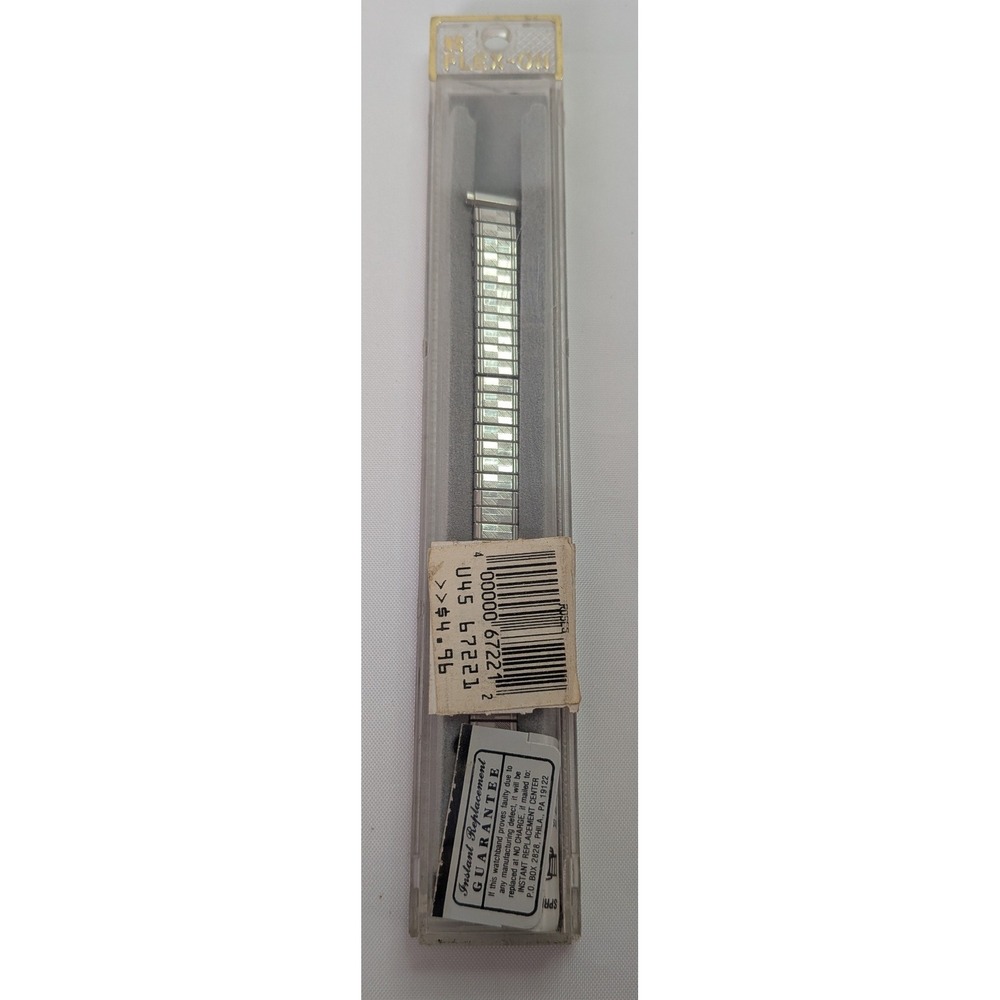 Speidel Watch Band Mens OS Silver New Vintage Flex-On Stainless Expansion Strap